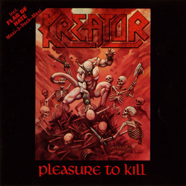 kreator pleasure to kill-flag of hate